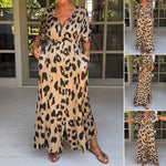 Încarcă imaginea în vizualizatorul Galerie, Rochie din matase cu imprimeu leopard
