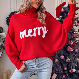 "MARRY" pulover din lana brodat