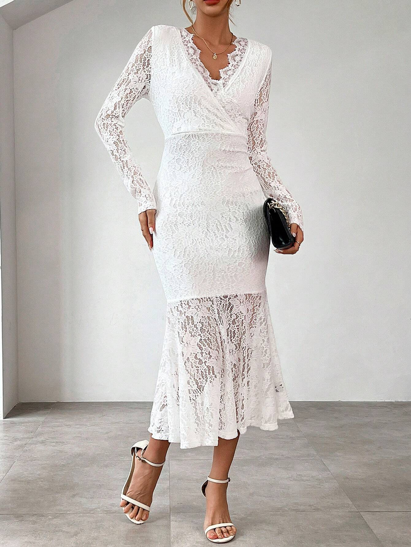 Rochie sexy din dantelă cu decolteu în V