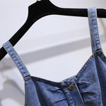 Încarcă imaginea în vizualizatorul Galerie, rochie din denim marime plus
