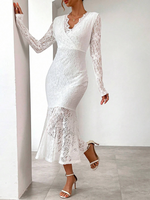 Încarcă imaginea în vizualizatorul Galerie, Rochie sexy din dantelă cu decolteu în V
