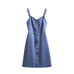 Încarcă imaginea în vizualizatorul Galerie, rochie din denim marime plus
