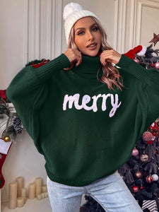 "MARRY" pulover din lana brodat