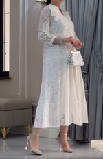 Încarcă imaginea în vizualizatorul Galerie, Rochie elegantă din dantelă pentru femei la modă
