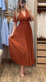 Încarcă imaginea în vizualizatorul Galerie, Rochie de vară pentru femei, plisată, cu decolteu în V, casual, de sărbătoare
