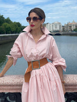 Încarcă imaginea în vizualizatorul Galerie, Rochie lungă de bumbac cu fustă largă
