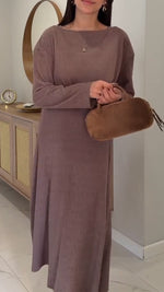 Încarcă imaginea în vizualizatorul Galerie, Top + fustă casual de culoare uni pentru femei
