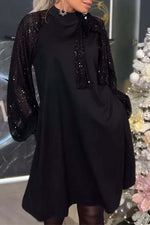 Încarcă imaginea în vizualizatorul Galerie, Rochie de dama patchwork cu paiete

