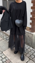 Încarcă imaginea în vizualizatorul Galerie, Rochie casual pentru femei cu guler rotund și cusături din dantelă
