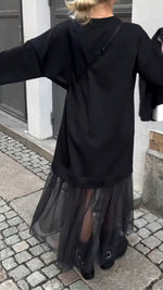Încarcă imaginea în vizualizatorul Galerie, Rochie casual pentru femei cu guler rotund și cusături din dantelă
