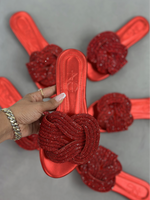 Încarcă imaginea în vizualizatorul Galerie, Papuci de damă la modă, cu strasuri de vară, versatili
