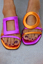 Încarcă imaginea în vizualizatorul Galerie, Fashionable and Casual Colorblock Open-toe Sandals
