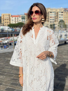 Rochie de dama eleganta cu decolteu in V din dantela