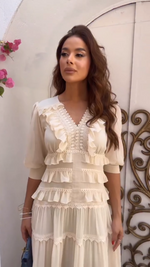 Încarcă imaginea în vizualizatorul Galerie, Rochie din șifon stratificat
