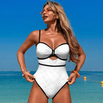 Încarcă imaginea în vizualizatorul Galerie, Costum de baie dintr-o bucată pentru femei, cu decupaj în față, în blocuri de culoare
