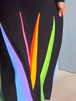 Încarcă imaginea în vizualizatorul Galerie, Rochie eleganta cu guler de camasa color block
