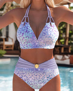 Încarcă imaginea în vizualizatorul Galerie, Sutien sexy cu imprimeu, două piese, bikini (colecție)
