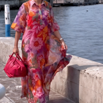 Încarcă imaginea în vizualizatorul Galerie, Rochie din jacquard de mătase

