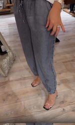 Încarcă imaginea în vizualizatorul Galerie, Pantaloni casual cu picior larg, la modă și versatili, confortabili
