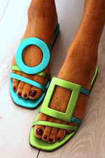 Încarcă imaginea în vizualizatorul Galerie, Fashionable and Casual Colorblock Open-toe Sandals
