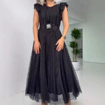 Încarcă imaginea în vizualizatorul Galerie, Rochie slim fit din tifon plisat
