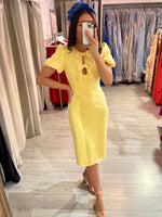 Încarcă imaginea în vizualizatorul Galerie, Rochie mulată cu decupaj și fundă
