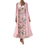 Încarcă imaginea în vizualizatorul Galerie, Set de două piese cu rochie maxi florală
