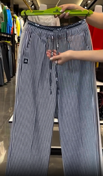 Încarcă imaginea în vizualizatorul Galerie, Pantaloni casual lejeri, drepți, cu dungi zebrate, pentru femei
