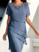 Încarcă imaginea în vizualizatorul Galerie, Rochie eleganta din sifon cu volane
