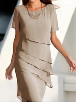 Încarcă imaginea în vizualizatorul Galerie, Rochie eleganta din sifon cu volane

