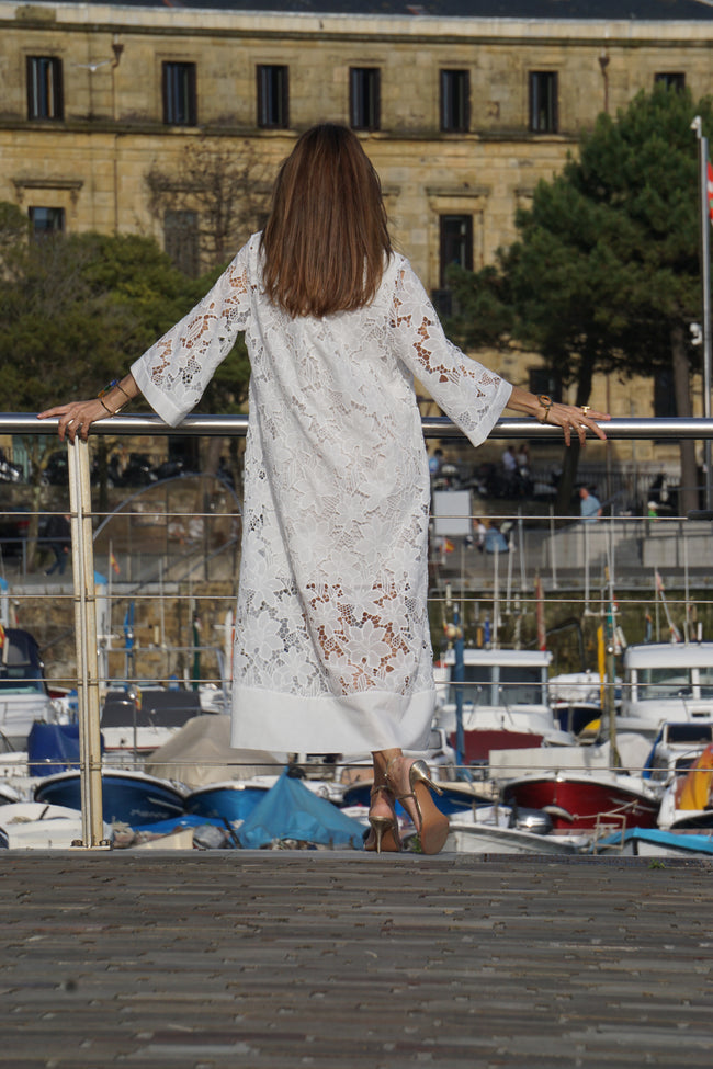 Rochie de dama eleganta cu decolteu in V din dantela