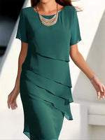 Încarcă imaginea în vizualizatorul Galerie, Rochie eleganta din sifon cu volane
