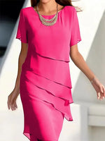 Încarcă imaginea în vizualizatorul Galerie, Rochie eleganta din sifon cu volane

