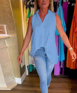 Încarcă imaginea în vizualizatorul Galerie, Cămașă fără mâneci plisată elegantă
