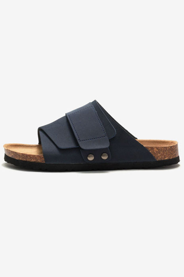 Sandale de plajă din piele mată, fără slip-on