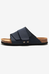 Sandale de plajă din piele mată, fără slip-on