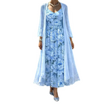 Încarcă imaginea în vizualizatorul Galerie, Set de două piese cu rochie maxi florală
