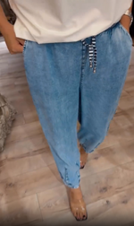 Încarcă imaginea în vizualizatorul Galerie, Pantaloni casual cu picior larg, la modă și versatili, confortabili
