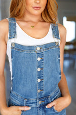 Încarcă imaginea în vizualizatorul Galerie, Salopetă supradimensionată din denim, care controlează abdomenul
