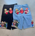 Încarcă imaginea în vizualizatorul Galerie, Pantaloni scurți imprimați cu Cina cea de Taină

