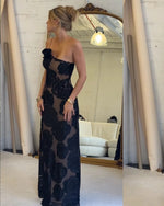 Încarcă imaginea în vizualizatorul Galerie, Rochie de seară cu trandafir 3D
