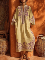 Încarcă imaginea în vizualizatorul Galerie, Rochie brodată manual în stil boem
