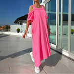 Încarcă imaginea în vizualizatorul Galerie, 🏖️ Oferte speciale de vară 💃 Rochii lungi de vară pentru femei, cu umerii goi
