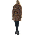 Încarcă imaginea în vizualizatorul Galerie, Haina de blană cu imprimeu leopard
