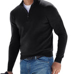 Încarcă imaginea în vizualizatorul Galerie, Bărbați sfert zip tricou pulover pulover de lână pulover de lână
