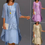 Încarcă imaginea în vizualizatorul Galerie, 👘M-5XL👘Rochie din sifon de lungime medie pentru femei
