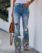 Încarcă imaginea în vizualizatorul Galerie, 90. léta Vintage Vintage Button Fly Button Fly High Waist Flare Leg Jeans
