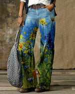 Încarcă imaginea în vizualizatorul Galerie, 90. léta Vintage Vintage Button Fly Button Fly High Waist Flare Leg Jeans
