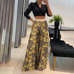 Încarcă imaginea în vizualizatorul Galerie, Cămașă lejeră și pantaloni cu model Set din două piese
