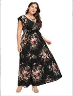 Încarcă imaginea în vizualizatorul Galerie, L-5XL👗Rochie florală cu decolteu în V
